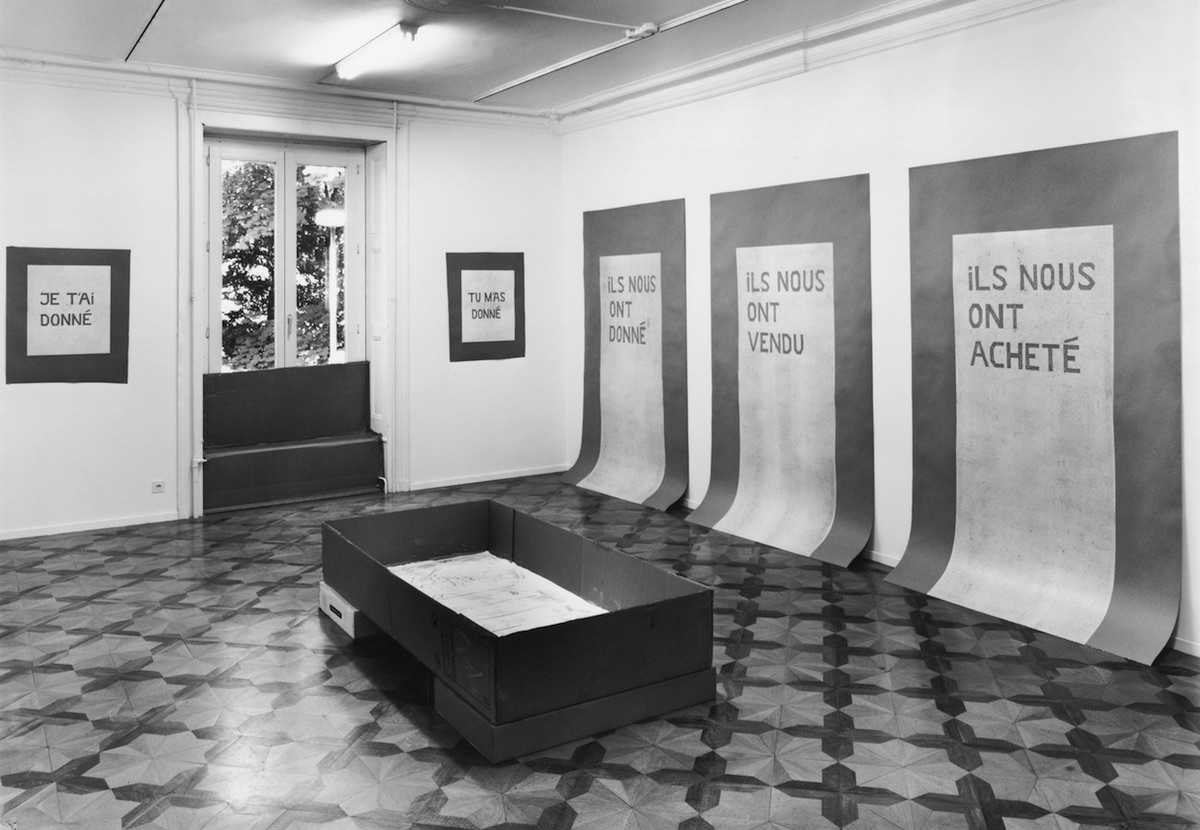 Nicolás Fernández, view of the exhibition at Centre genevois de gravure contemporaine, Genève, 1996.