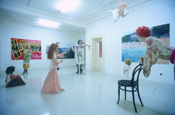 Elke Krystufek, view of the exhibition, 1999