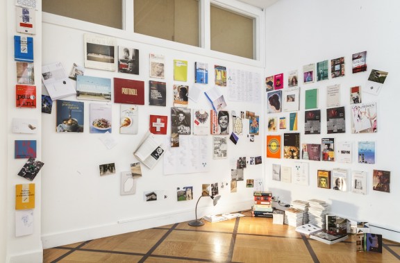 View of the exhibition Salon des Dames, Centre d'édition contemporaine, Genève, 2012. Photo © Vlado Alonso