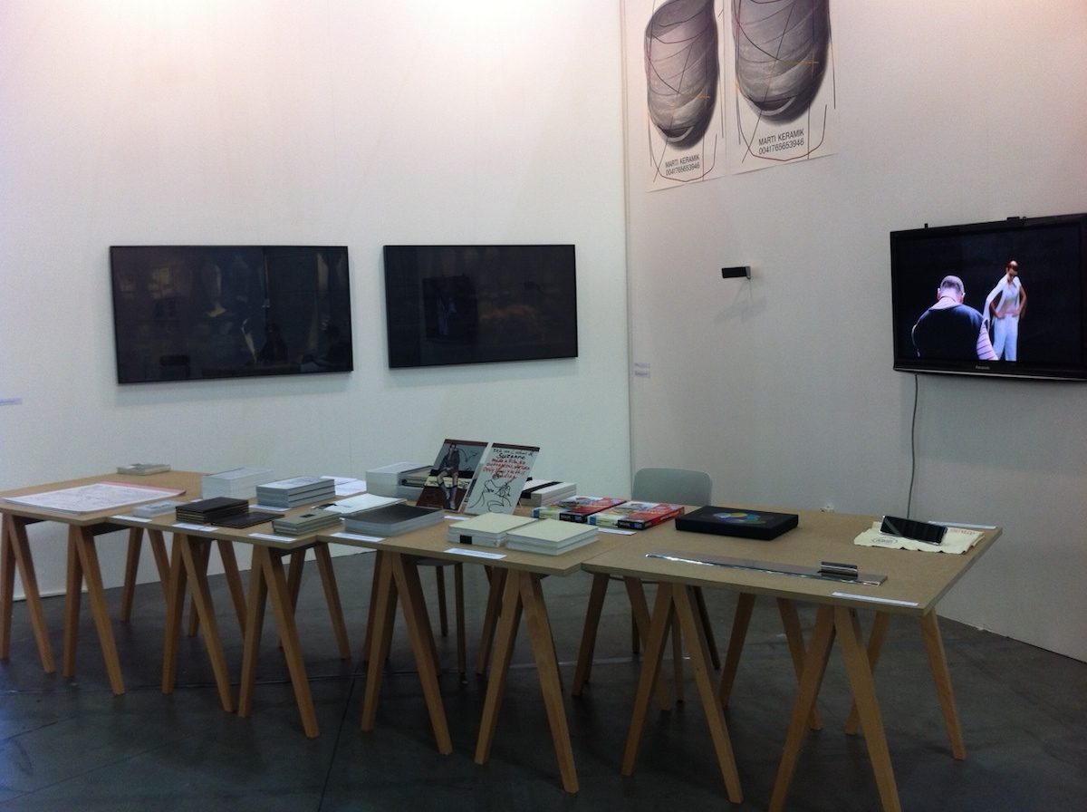 Vue du stand du CEC, Artissima, Turin, 2013