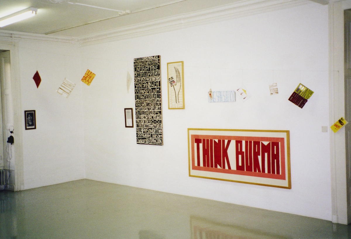 View of the exhibition <em>Bourse du CGGC 1997-1999</em>, Centre d'édition contemporaine, Genève, 2000