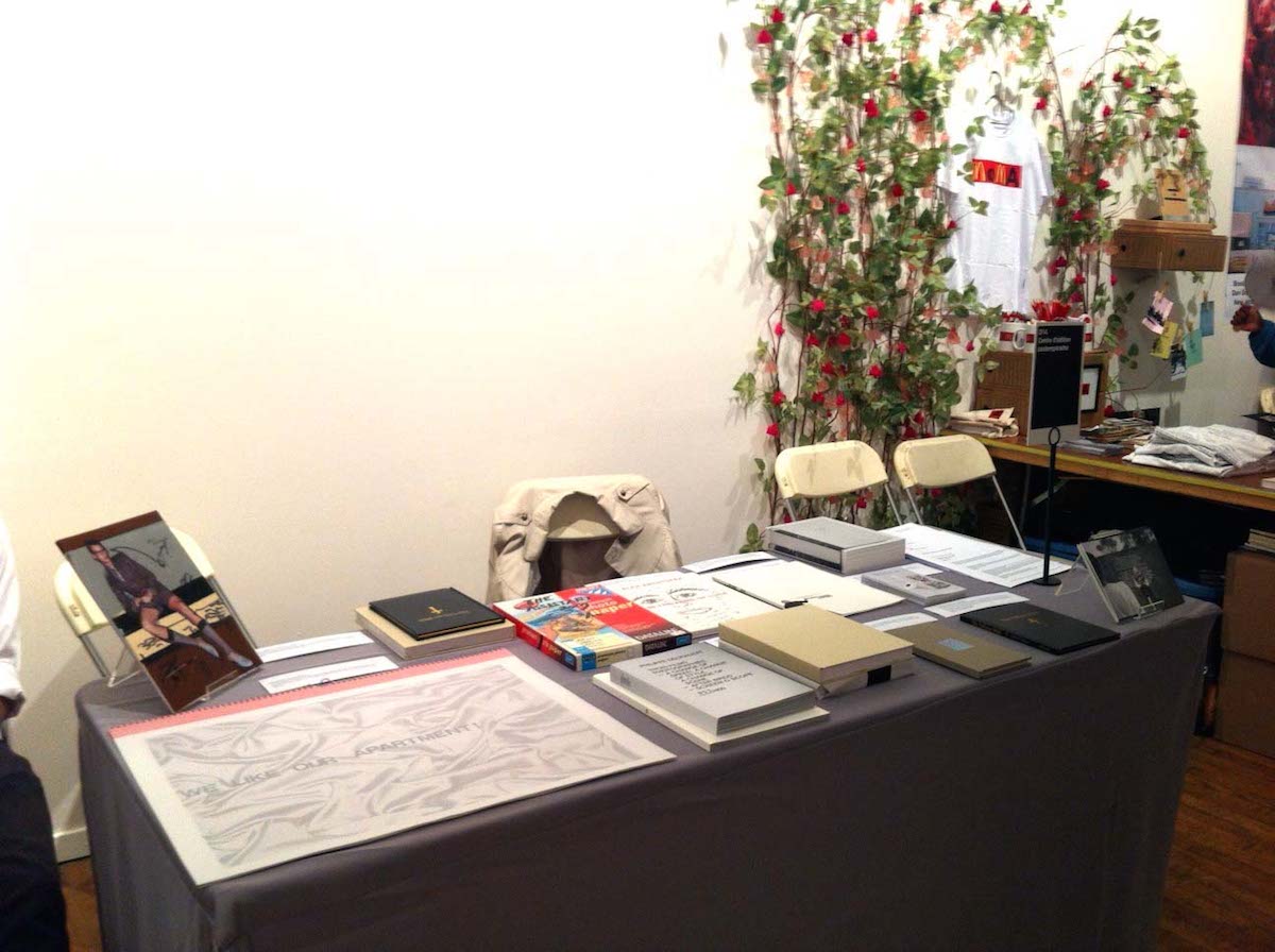 View of the CEC's stand, NY Art Book Fair, 2012