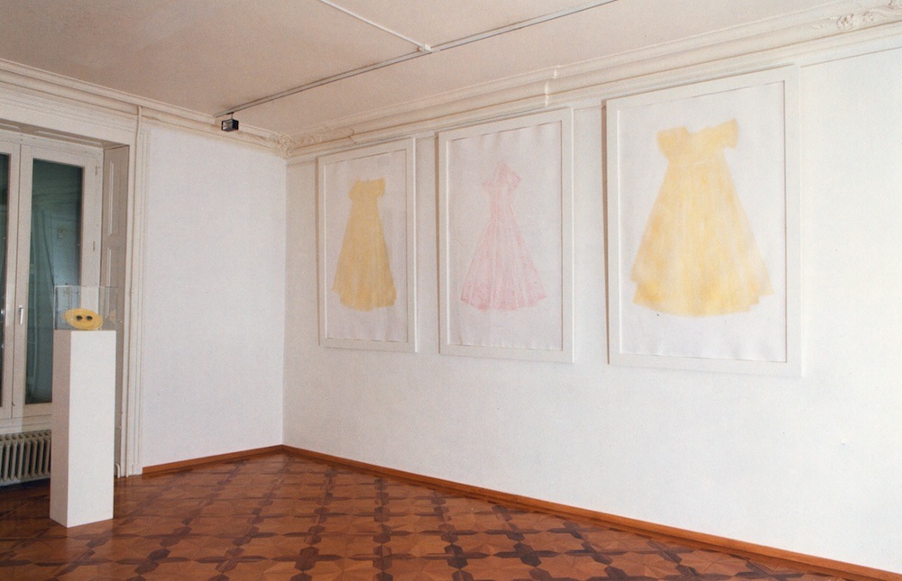 Jean-Michel Othoniel, vue de son exposition au Centre genevois de gravure contemporaine, 1991.