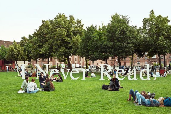 I Never Read, Art Book Fair Basel, 2015. Photo © Max Reitmeier