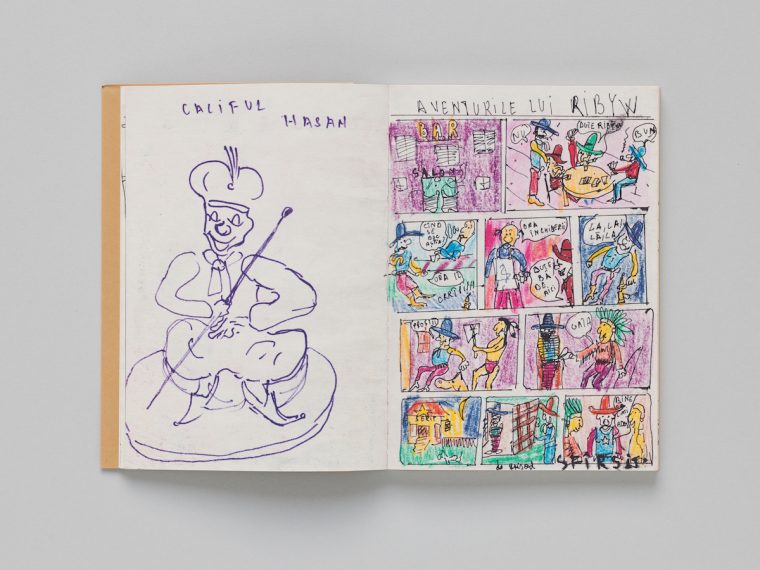 Victor Man, Childhood Drawings for Rózsa, livre d'artiste, éd. CEC, 2018. © Sandra Pointet